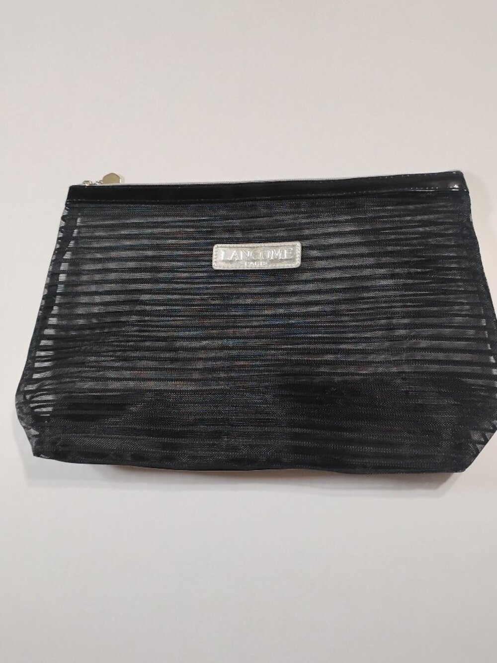 Lancome Black Mesh Cosmetics Bag